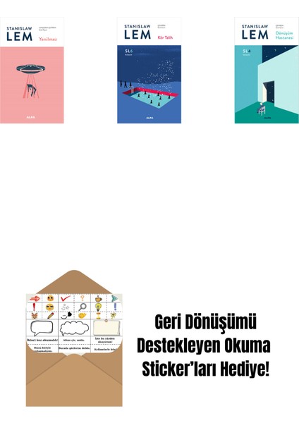 Yenilmez + Kör Talih (Sl6) + Dönüşüm Hastanesi (Sl4) + Okuma Sticker'ları