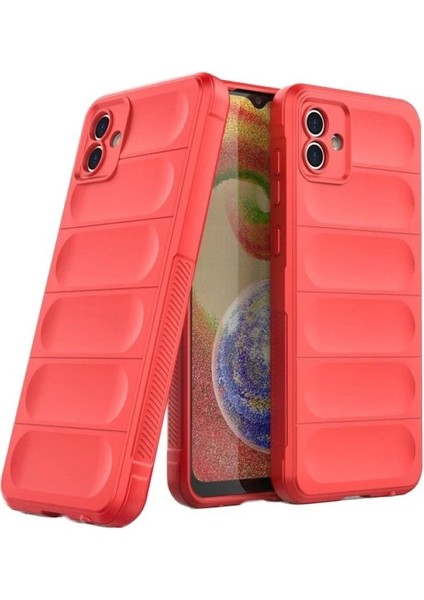 Newface Samsung Galaxy A06 Kılıf Optimum Silikon - Kırmızı