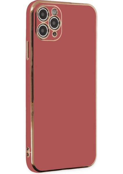 Newface iPhone 11 Pro Max Kılıf Volet Silikon - Kırmızı
