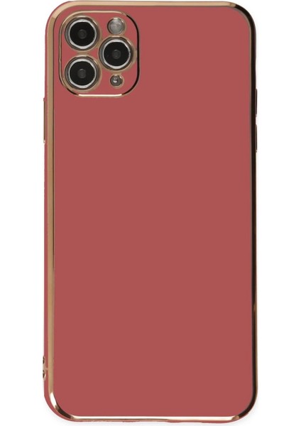 Newface iPhone 11 Pro Max Kılıf Volet Silikon - Kırmızı