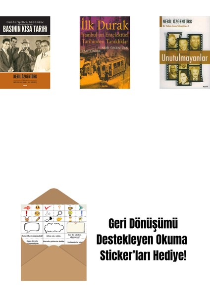 Basının Kısa Tarihi + Ilk Durak + Unutulmayanlar + Okuma Sticker'ları
