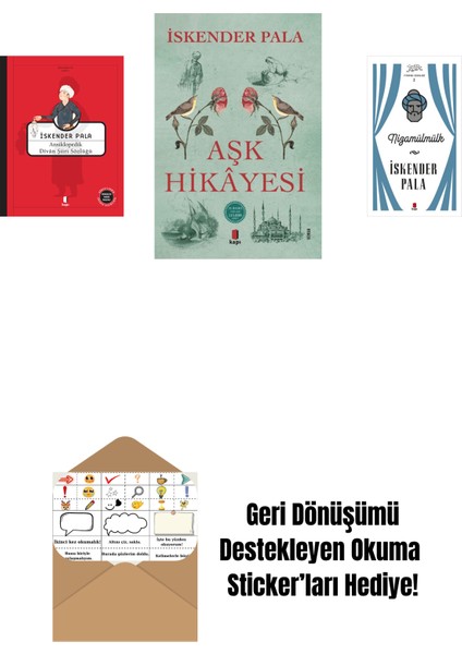 Ansikolopedik Divân Şiiri Sözlüğü (Ciltli) + Aşk Hikâyesi + Nizamülmülk (Ciltli) + Okuma Sticker'ları