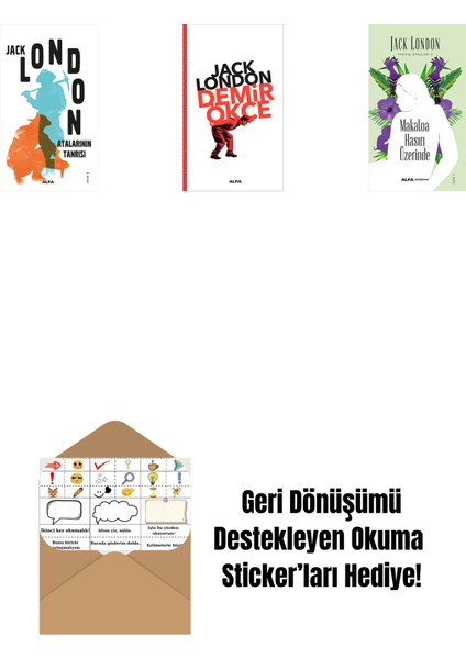 Atalarının Tanrısı + Demir Ökçe + Makaloa Hasırı Üzerinde + Okuma Sticker'ları