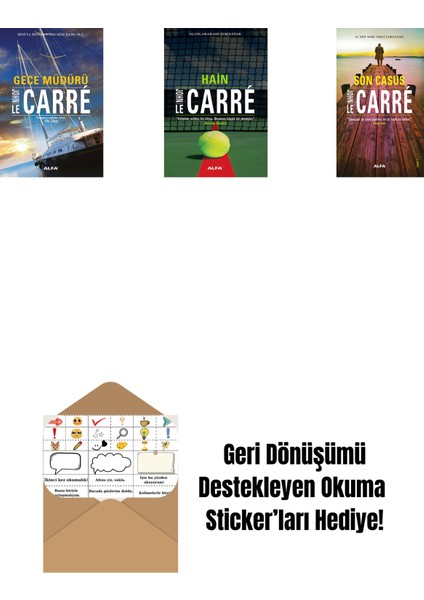 Gece Müdürü + Hain + Son Casus + Okuma Sticker'ları