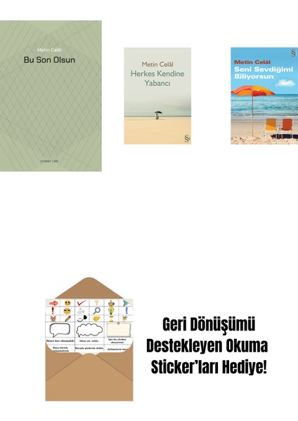 Bu Son Olsun + Herkes Kendine Yabancı + Seni Sevdiğimi Biliyorsun + Okuma Sticker'ları