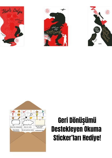 Zehirli Dalga + Kayıp Dünya + Sherlock Holmes'un Dönüşü + Okuma Sticker'ları