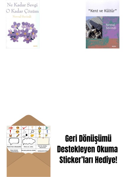 Ne Kadar Sevgi O Kadar Çözüm + Kent ve Kültür + Okuma Sticker'ları