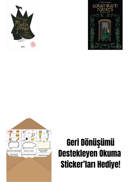 Mutlu Prens + Dorian Gray'in Portresi + Okuma Sticker'ları
