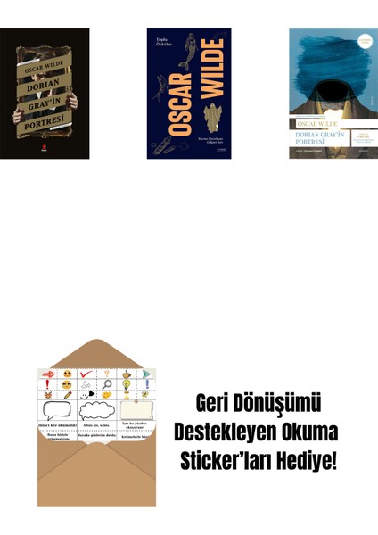 Dorian Gray’in Portresi + Oscar Wilde - Toplu Öyküler + Dorian Gray'in Portresi + Okuma Sticker'ları