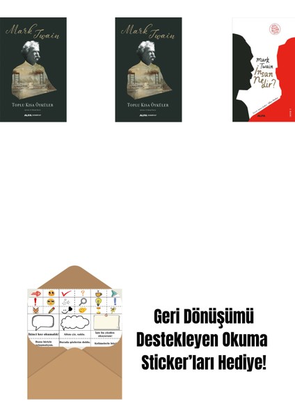 Toplu Kısa Öyküler + Toplu Kısa Öyküler (Ciltli) + Insan Nedir? + Okuma Sticker'ları