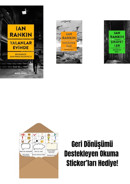 Yalanlar Evinde + Imkânsız Ölü + Şikâyetler + Okuma Sticker'ları