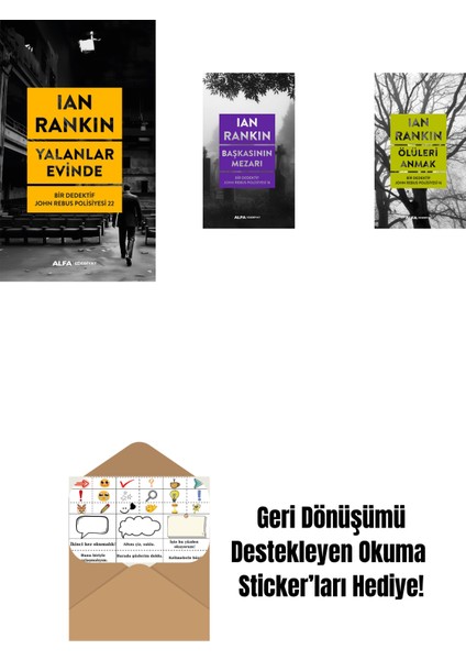 Yalanlar Evinde + Başkasının Mezarı + Ölüleri Anmak + Okuma Sticker'ları