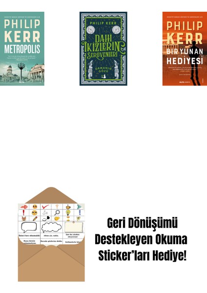Metropolis + Dahi Ikizlerin Serüvenleri - Ormanın Gözü + Bir Yunan Hediyesi + Okuma Sticker'ları