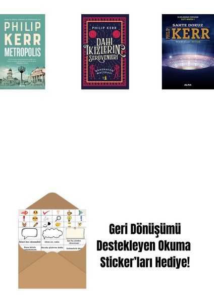 Metropolis + Dahi Ikizlerin Serüvenleri - Akhenaten Macerası + Sahte Dokuz + Okuma Sticker'ları