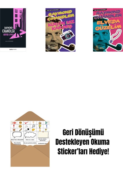 Büyük Uyku + Küçük Kız Kardeş + Elveda Güzelim (Cep Boy) + Okuma Sticker'ları