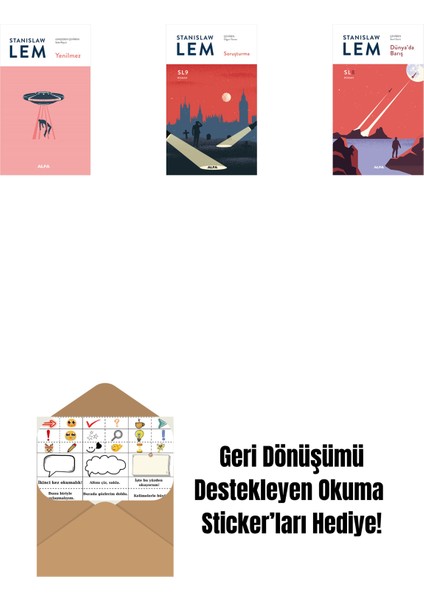 Yenilmez + Soruşturma (Sl9) + Dünya’da Barış (Sl8) + Okuma Sticker'ları