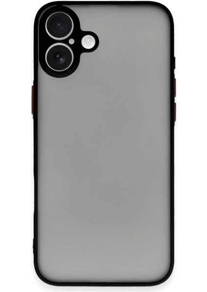Newface iPhone 16 Plus Kılıf Montreal Silikon Kapak - Siyah