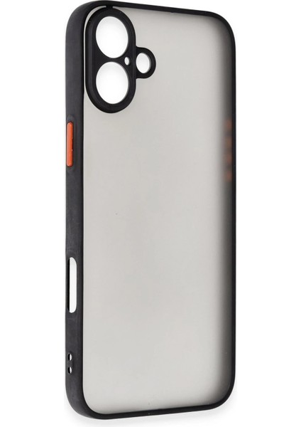 Newface iPhone 16 Plus Kılıf Montreal Silikon Kapak - Siyah
