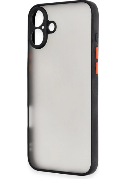 Newface iPhone 16 Plus Kılıf Montreal Silikon Kapak - Siyah
