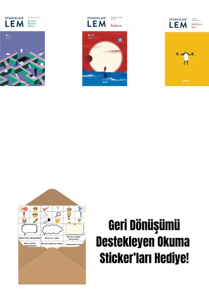 Küvette Bulunan Günce (SL14) + Solaris - SL10 (Ciltli) + Sahibinin Sesi + Okuma Sticker'ları