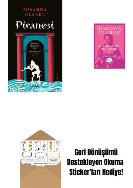 Piranesi + Grace Adieu Hanımları ve Diğerleri + Okuma Sticker'ları