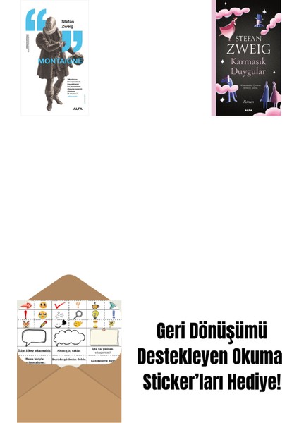 Montaigne + Karmaşık Duygular + Okuma Sticker'ları