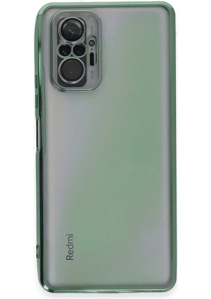 Newface Xiaomi Redmi Note 10 Pro Kılıf Razer Lensli Silikon - Yeşil fiyatları