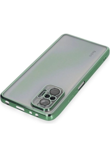 Newface Xiaomi Redmi Note 10 Pro Kılıf Razer Lensli Silikon - Yeşil modelleri