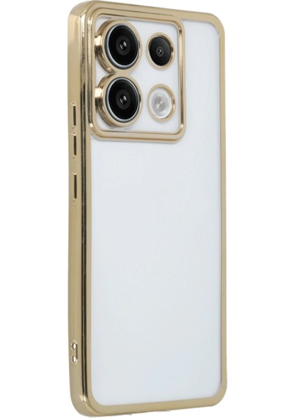Newface Xiaomi Redmi Note 13 Pro 4g Kılıf Razer Lensli Silikon - Gold fiyatları