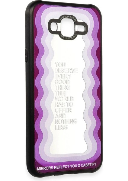 Newface Samsung Galaxy J7 Kılıf Mirror Desenli Kapak - Mirror - 5
