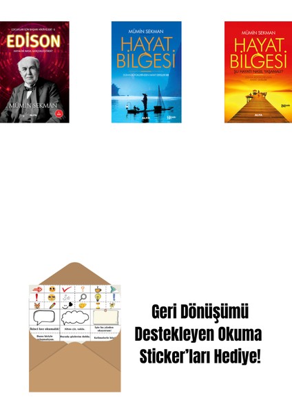 Edison + Hayat Bilgesi 2 + Hayat Bilgesi + Okuma Sticker'ları