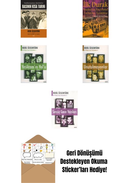 Nebil Özgentürk 5 Kitap Set + Okuma Sticker'ları