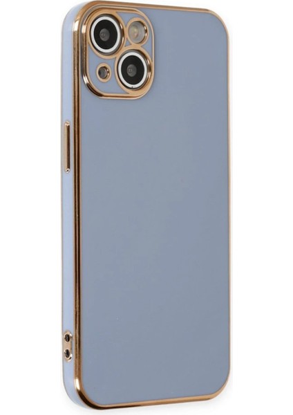 Newface iPhone 15 Kılıf Volet Silikon - Mavi