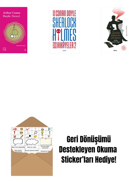 Everest Açıkhava 37 - Parazit + Sherlock Holmes - Bütün Hikayeler 2 + Sherlock Holmes'un Son Görevi + Okuma Sticker'ları