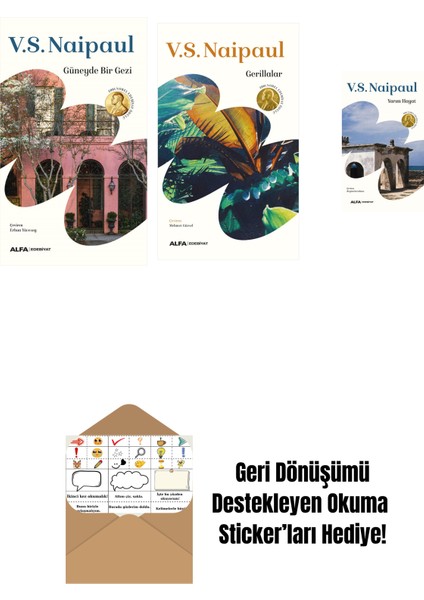 Güneyde Bir Gezi + Gerillalar + Yarım Hayat + Okuma Sticker'ları