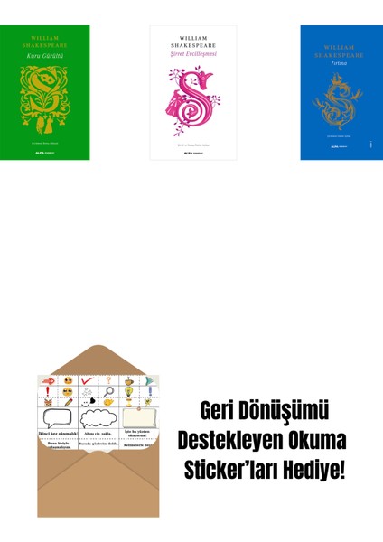 Kuru Gürültü (Ciltli) + Şirret Evcilleşmesi + Bir Yazdönümü Gecesi Rüyası (Ciltli) + Okuma Sticker'ları