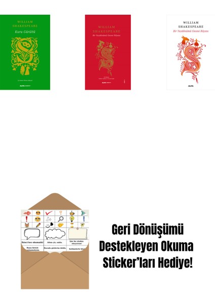 Kuru Gürültü (Ciltli) + Fırtına + Bir Yazdönümü Gecesi Rüyası + Okuma Sticker'ları