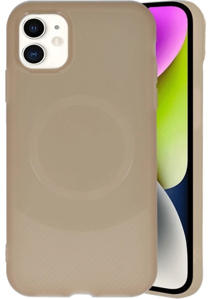 Newface iPhone 11 Kılıf Maya Karbon Kapak - Kahverengi