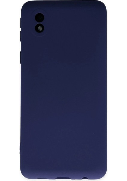Newface Samsung Galaxy A01 Core Kılıf Nano Içi Kadife Silikon - Lacivert