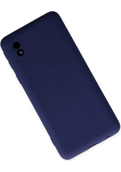 Newface Samsung Galaxy A01 Core Kılıf Nano Içi Kadife Silikon - Lacivert modelleri