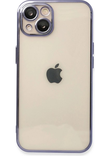 Newface iPhone 13 Kılıf Razer Lensli Silikon - Mor