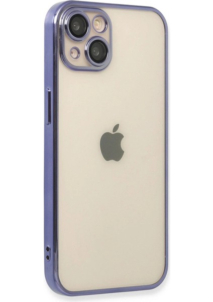 Newface iPhone 13 Kılıf Razer Lensli Silikon - Mor