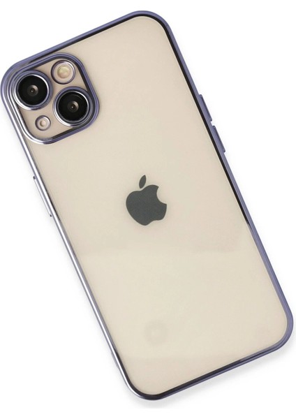 Newface iPhone 13 Kılıf Razer Lensli Silikon - Mor