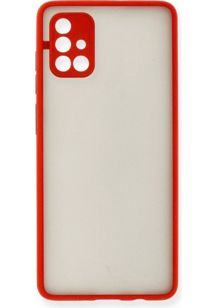 Newface Samsung Galaxy A71 Kılıf Montreal Silikon Kapak - Kırmızı fiyatları