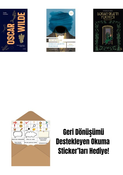 Oscar Wilde - Toplu Öyküler + Dorian Gray'in Portresi + Dorian Gray'in Portresi + Okuma Sticker'ları