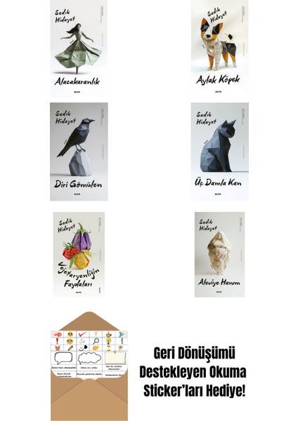 Sadık Hidayet 6 Kitap Set + Okuma Sticker'ları
