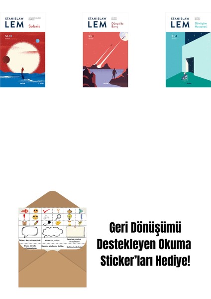 Solaris (SL10) + Dünya’da Barış (Sl8) + Dönüşüm Hastanesi (Sl4) + Okuma Sticker'ları