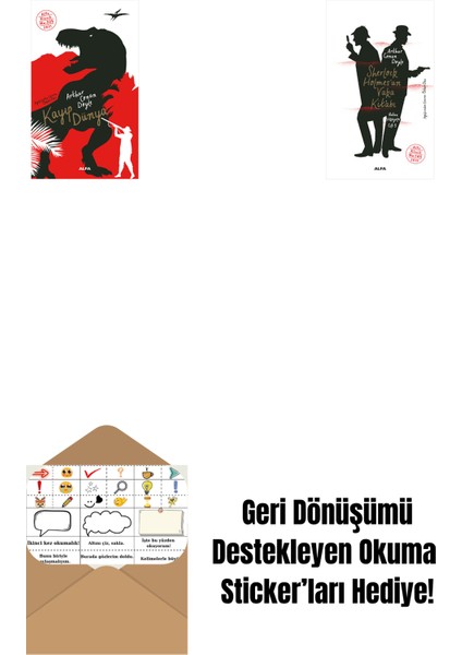 Kayıp Dünya + Sherlock Holmes’un Vaka Kitabı + Okuma Sticker'ları