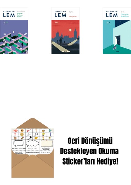 Küvette Bulunan Günce (SL14) + Soruşturma (Sl9) + Dönüşüm Hastanesi (Sl4) + Okuma Sticker'ları