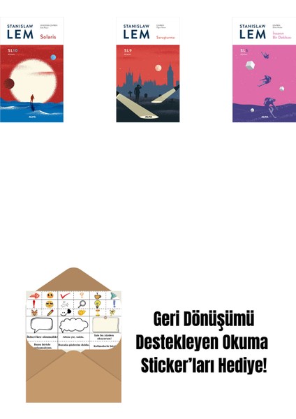 Solaris - SL10 (Ciltli) + Soruşturma (Sl9) + Insanın Bir Dakikası (Sl5) + Okuma Sticker'ları